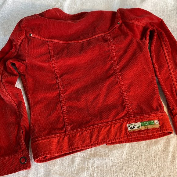 M-ONE-11 International brand red corduroy jacket - Picture 2 of 7